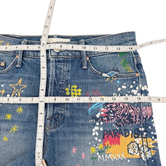 MOTHER The Vagabond Cuffed Shorts in Spooky Voodoo 25 - Picture 14 of 15